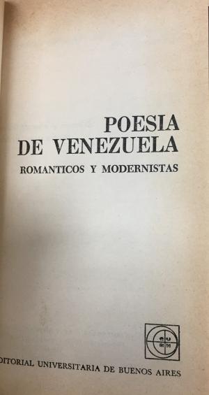 Poesía de Venezuela